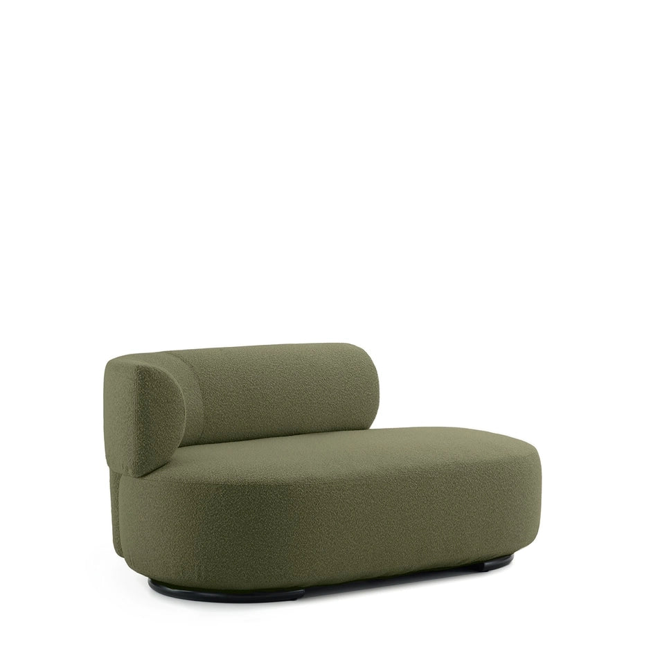 K-Wait Dormeuse Sofa by Kartell #BOUCLÈ / GREEN / LEFT