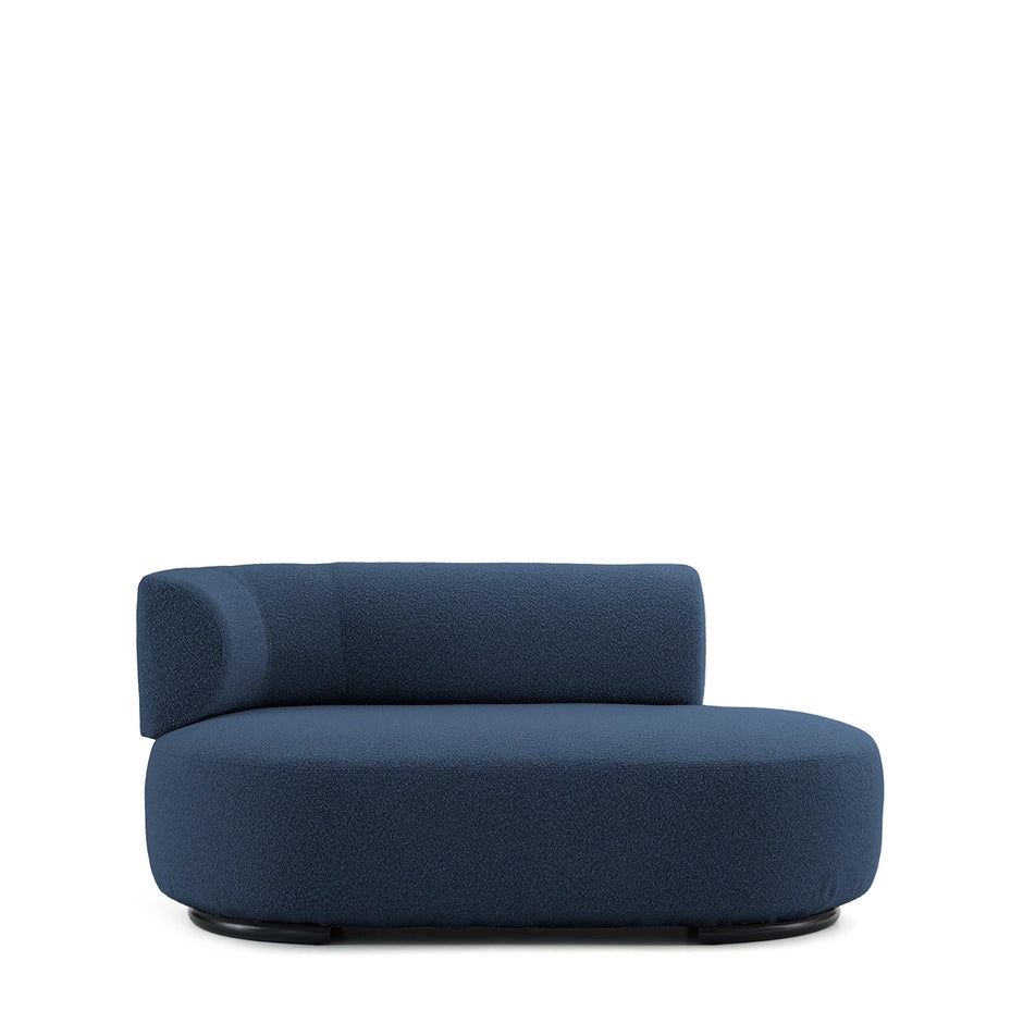 K-Wait Dormeuse Sofa by Kartell #BOUCLÈ / BLUE / LEFT