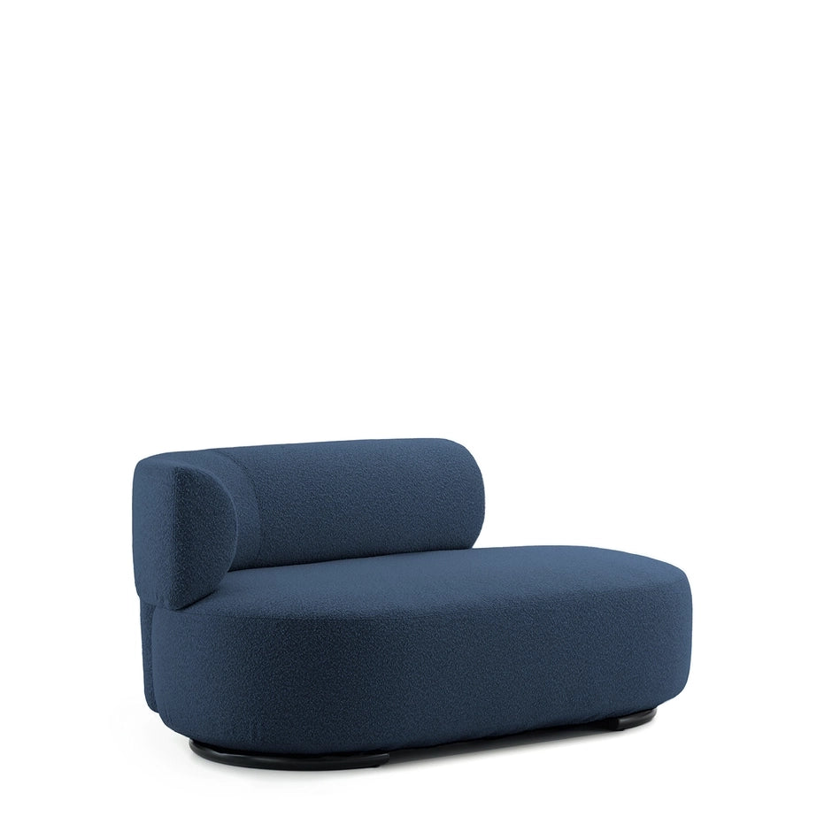 K-Wait Dormeuse Sofa by Kartell #BOUCLÈ / BLUE / LEFT