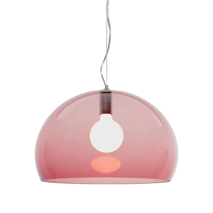 Fl/Y Pendant Lamp by Kartell #TRANSPARENT/BORDEAUX