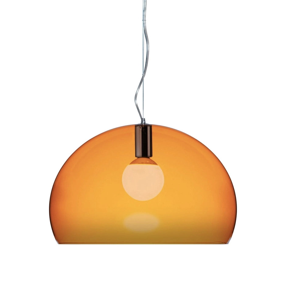 Fl/Y Pendant Lamp by Kartell #TRANSPARENT/ORANGE