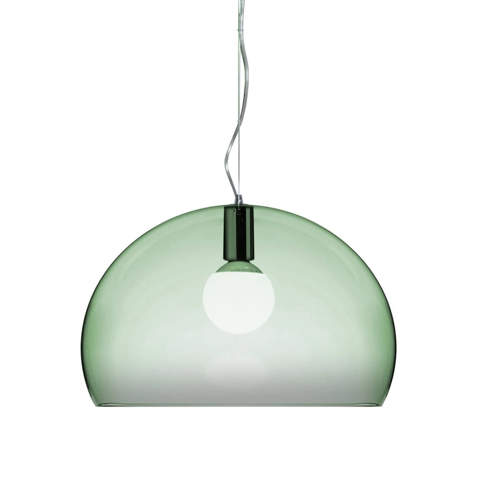 Fl/Y Pendant Lamp by Kartell #TRANSPARENT/SAGE GREEN