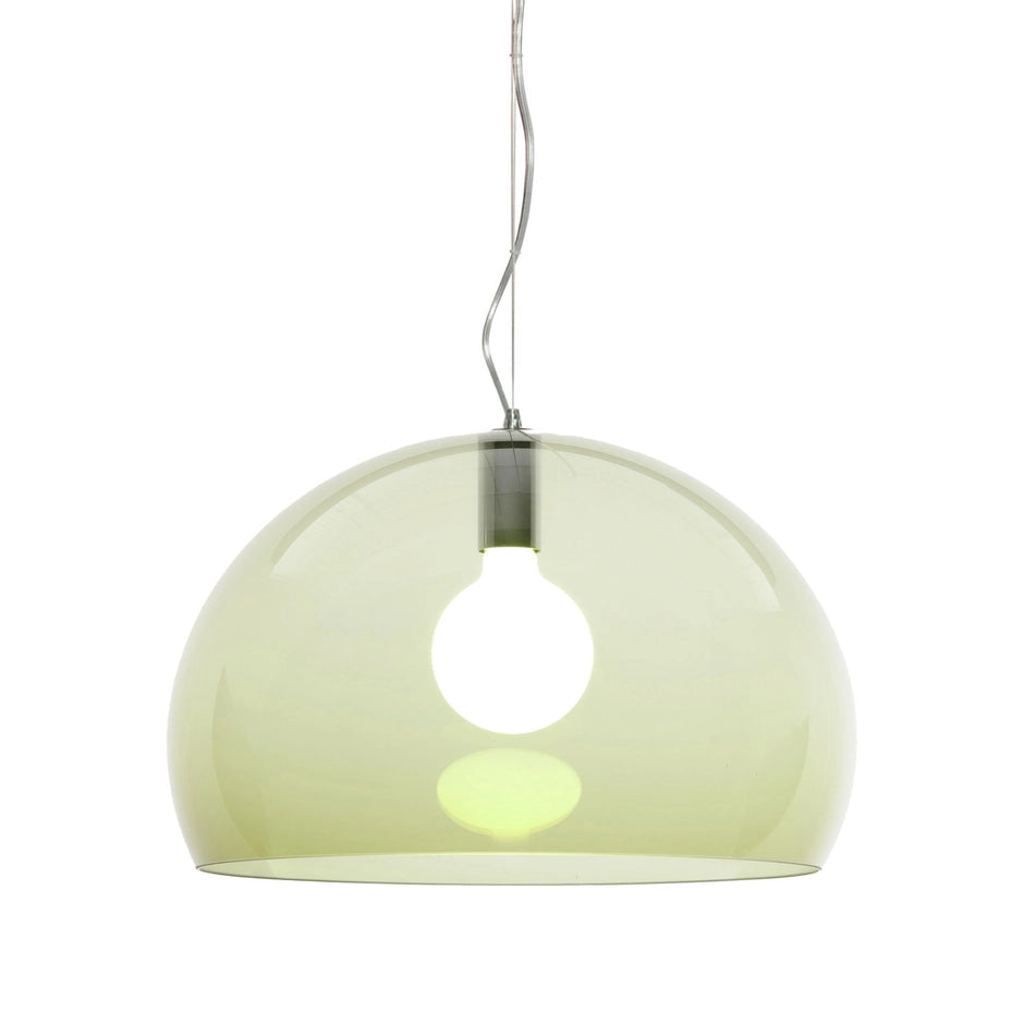 Fl/Y Pendant Lamp by Kartell #TRANSPARENT/OLIVE GREEN