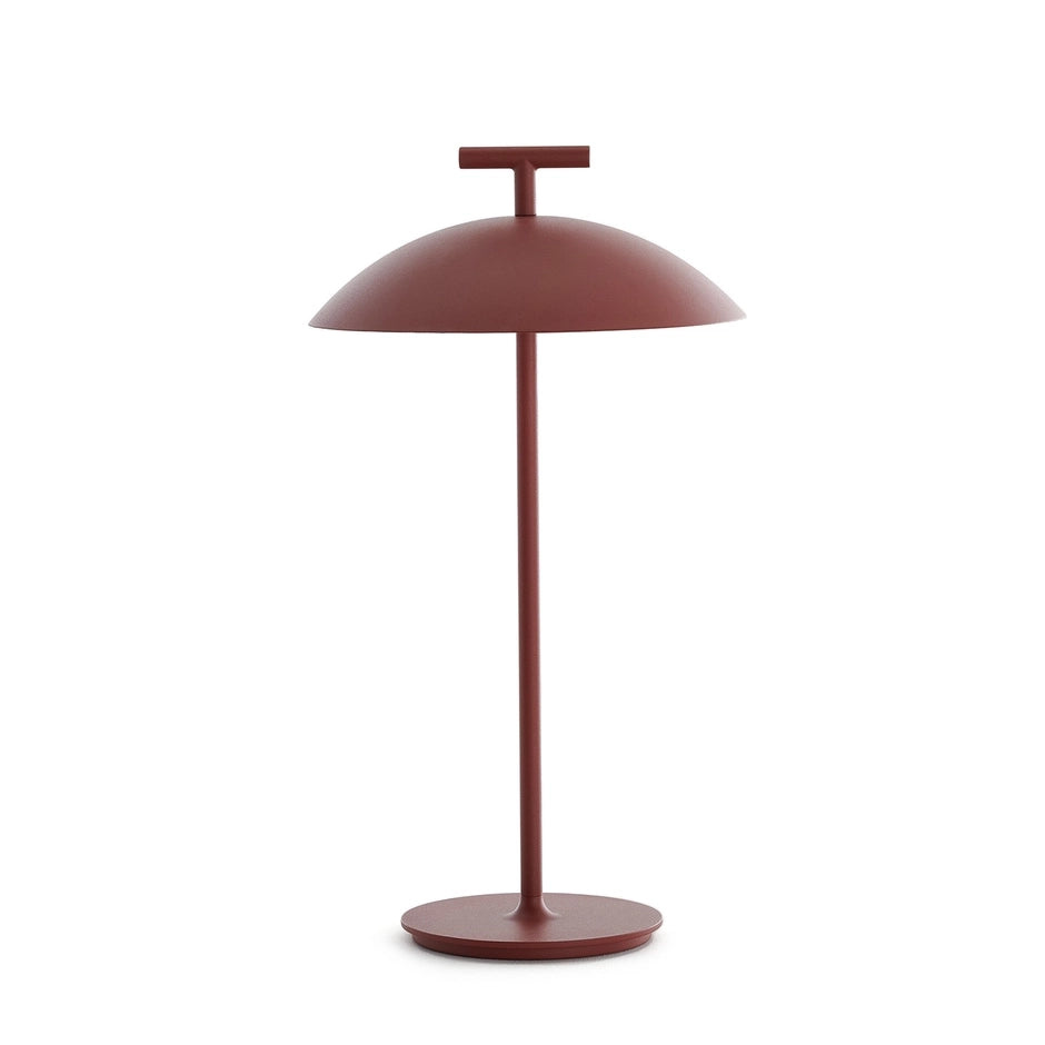 Mini Geen-A Table Lamp by Kartell #BATTERY VERSION/BRICK RED