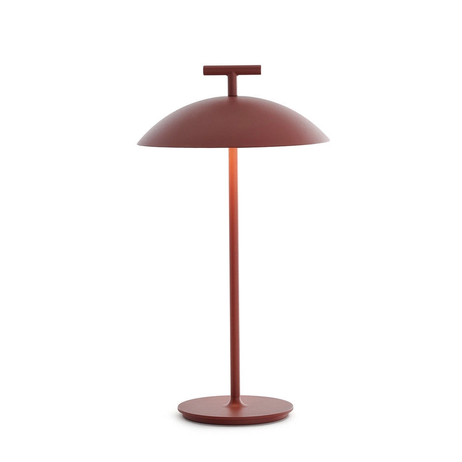 Mini Geen-A Table Lamp by Kartell #BATTERY VERSION/BRICK RED