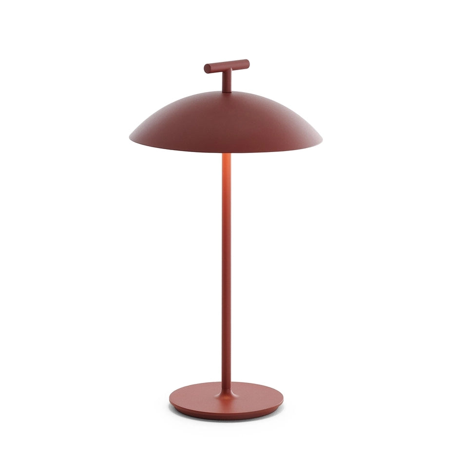 Mini Geen-A Table Lamp by Kartell #BATTERY VERSION/BRICK RED