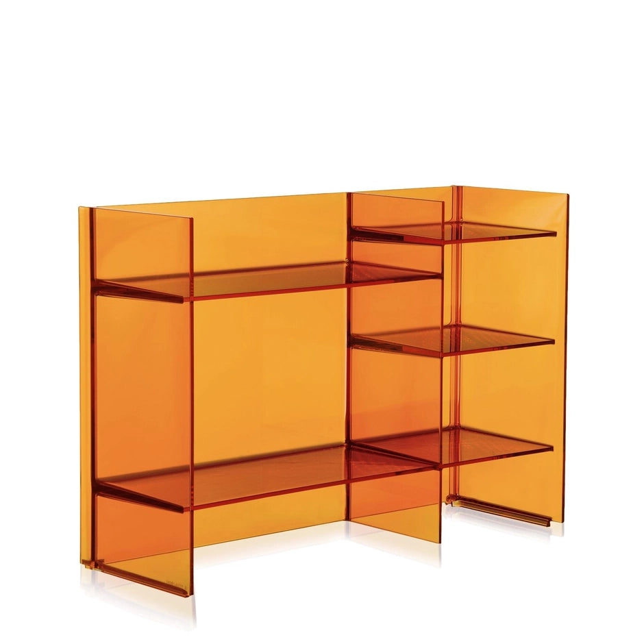 Sound-Rack multi-purpose shelving system by Kartell #AMBER