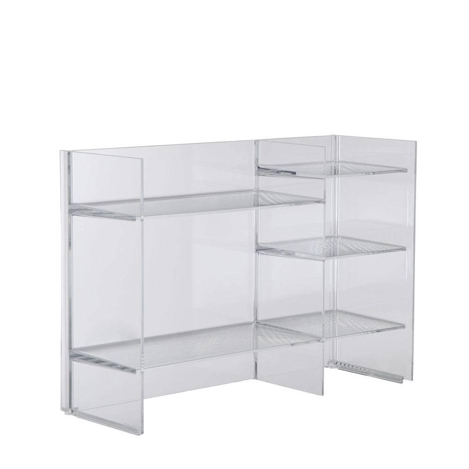 Sound-Rack multi-purpose shelving system by Kartell #CRYSTAL