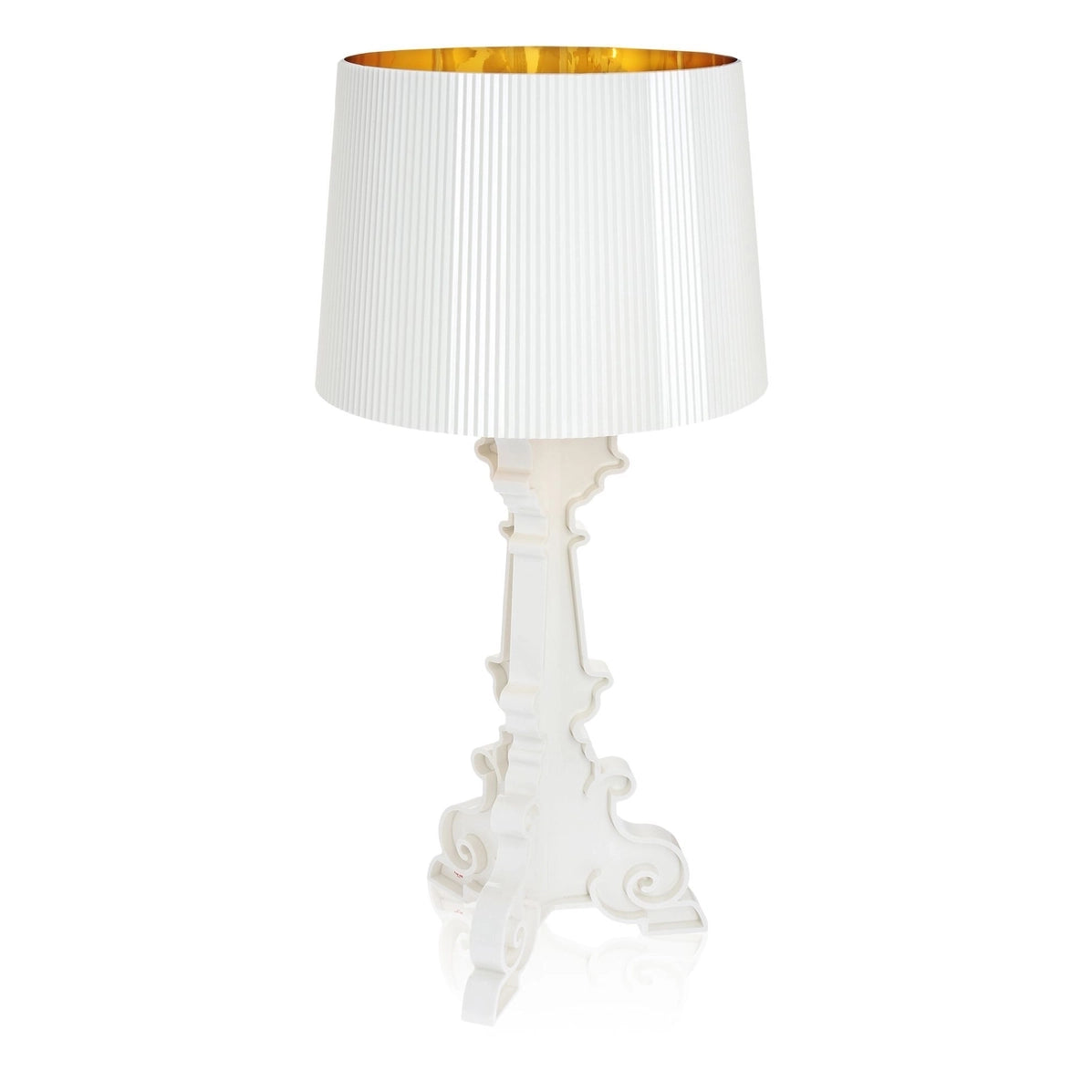 Bourgie Table Lamp by Kartell #MAT/WHITE/GOLD