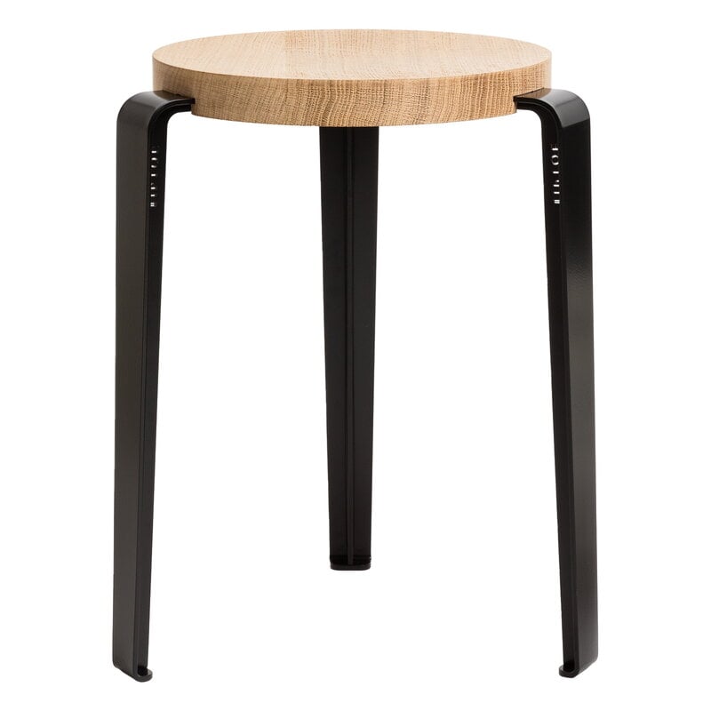 Lou stool by TIPTOE #oak - graphite black #