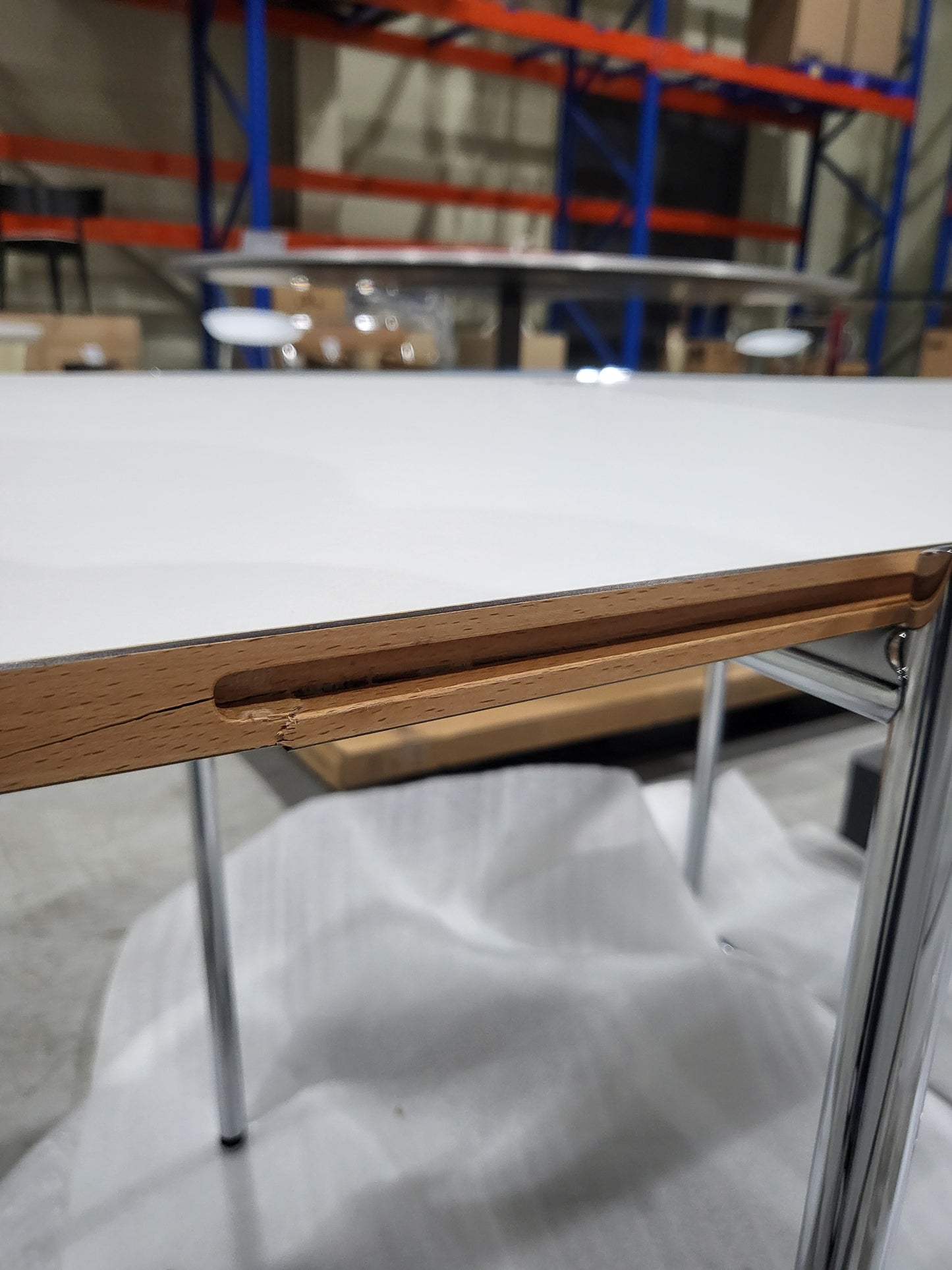 [국내재고/B급] JEAN - Rectangular drop-leaf HPL table