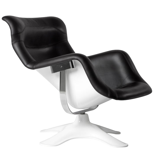 Karuselli - Leather Armchair by Artek #Black