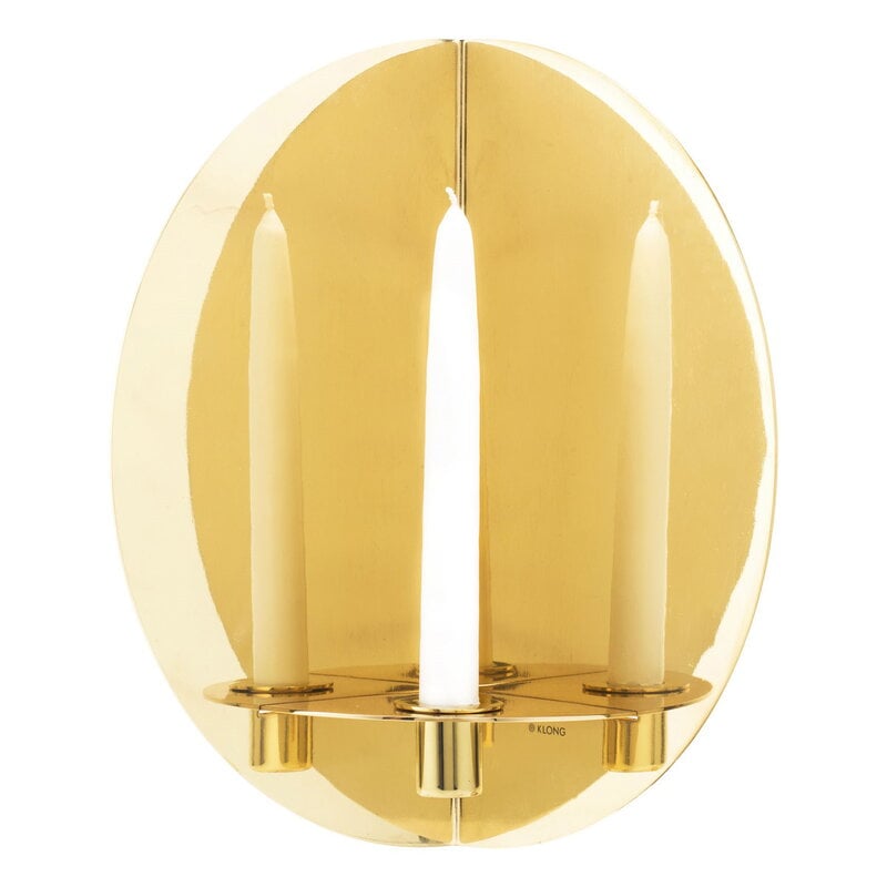 Twilight wall candleholder by Klong #brass #