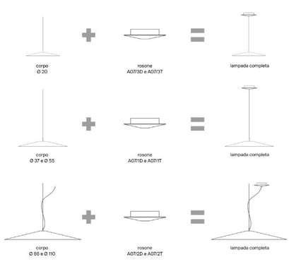 KOINÈ - Aluminium pendant lamp by Luceplan