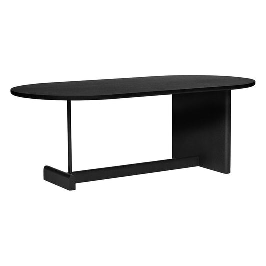 Koku coffee table by Fogia #oval, black oak #