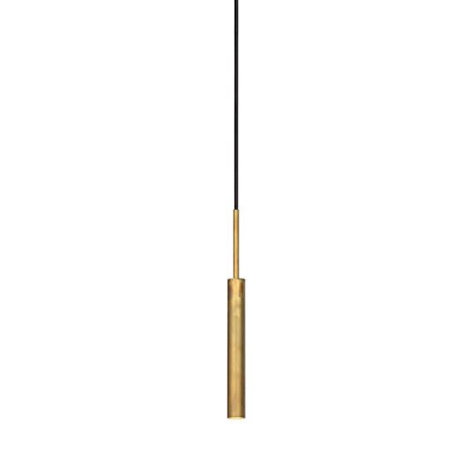 Stav 1 Rod Pendant Lamp by Konsthandverk #Raw Brass