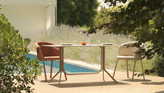 Kristalia Poule folding table - closed