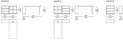 LC16 Bureau desk (office desk)