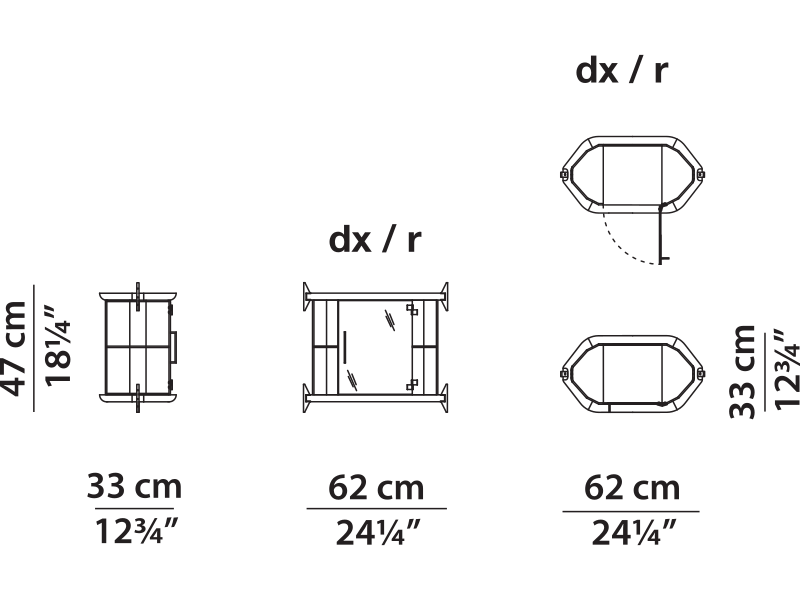 Baxter LIBELLE LIBEMO62VD technical drawing