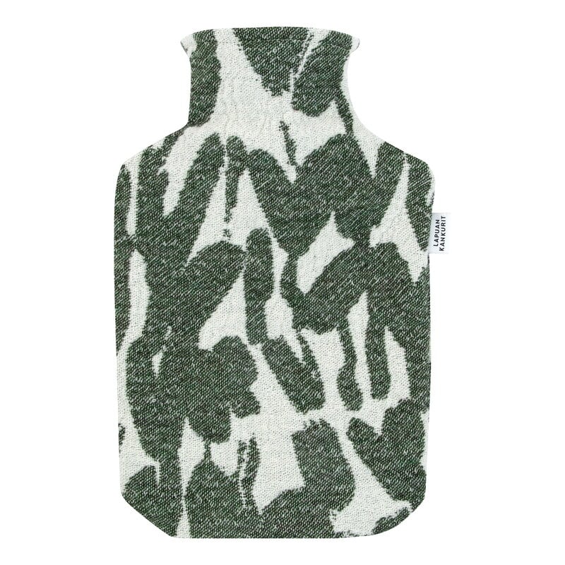 Jäkälä hot water bottle by Lapuan Kankurit #white - green #