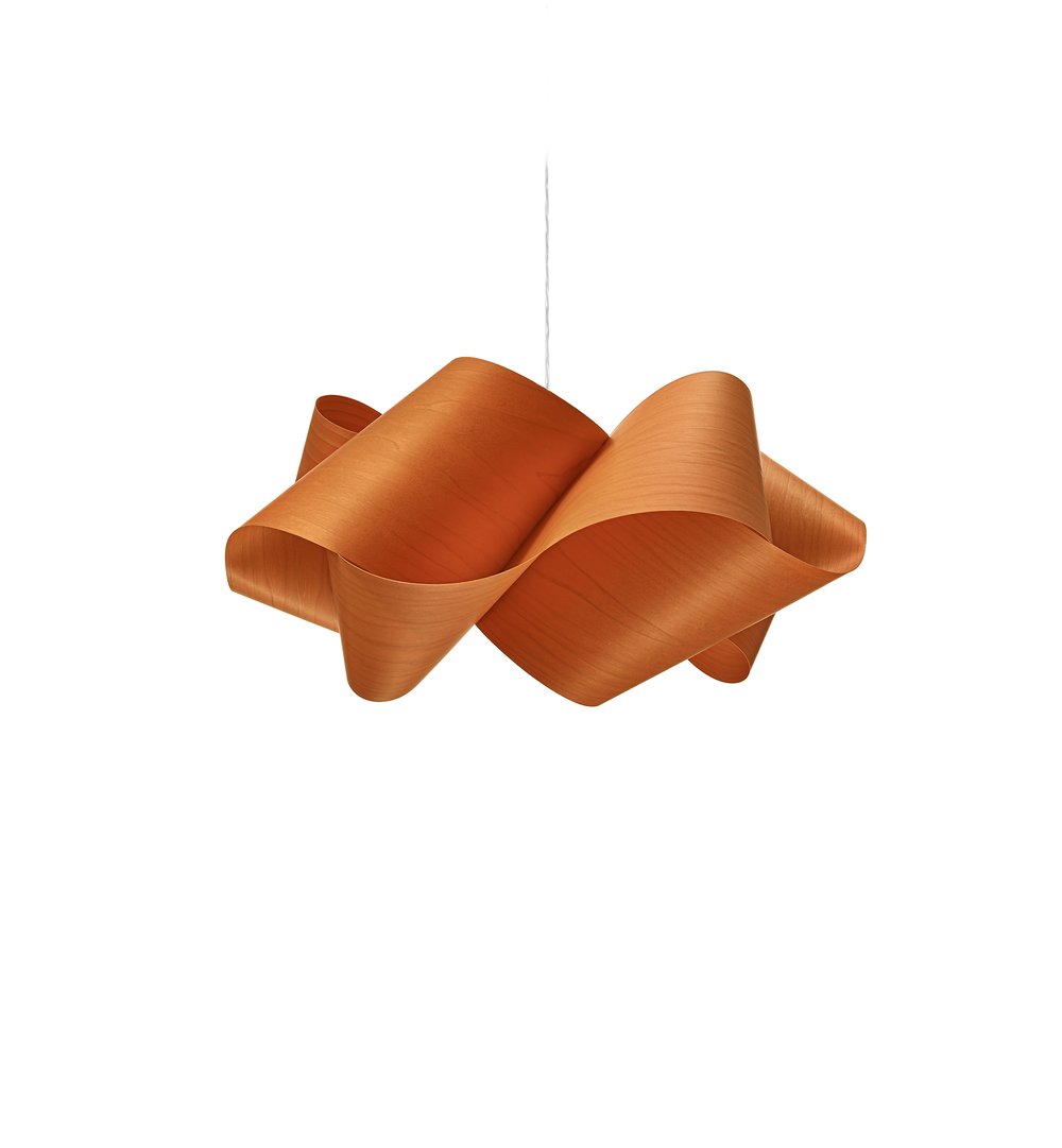 SWIRL - Handmade wood veneer pendant lamp