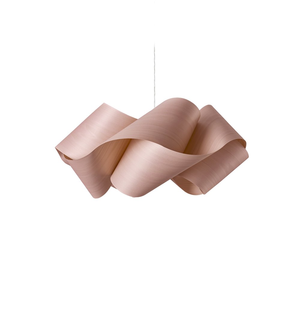 SWIRL - Handmade wood veneer pendant lamp