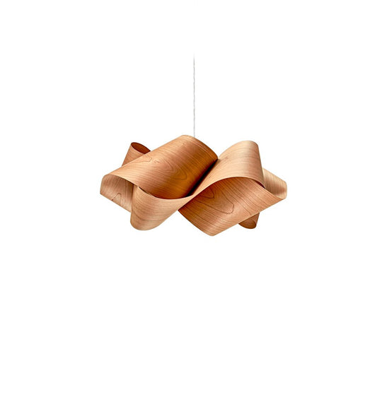 SWIRL - Handmade wood veneer pendant lamp