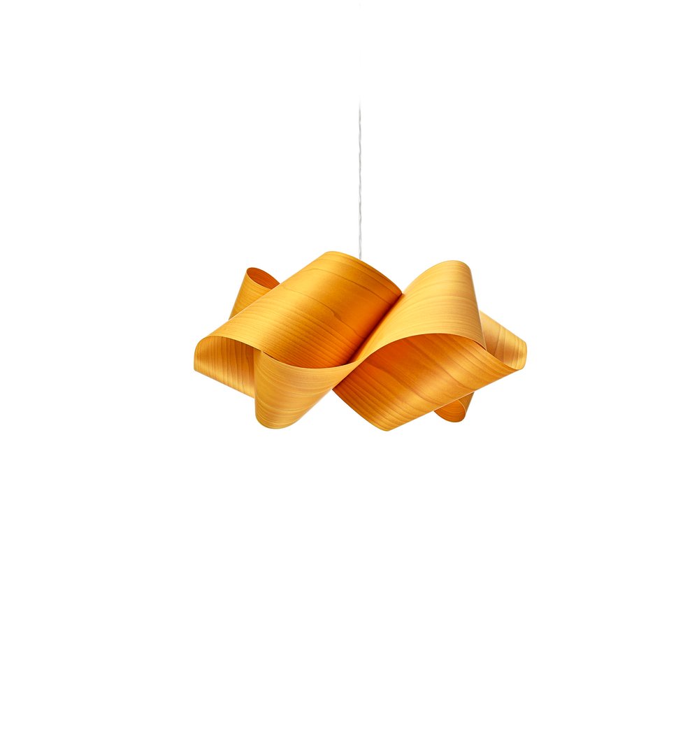 SWIRL - Handmade wood veneer pendant lamp