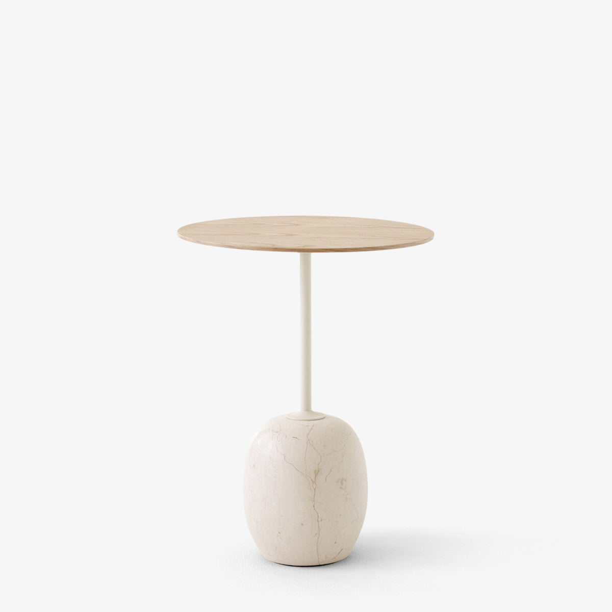 Lato Side Table Ln8 by &Tradition #Lacquered Oak & Crema Diva Marble