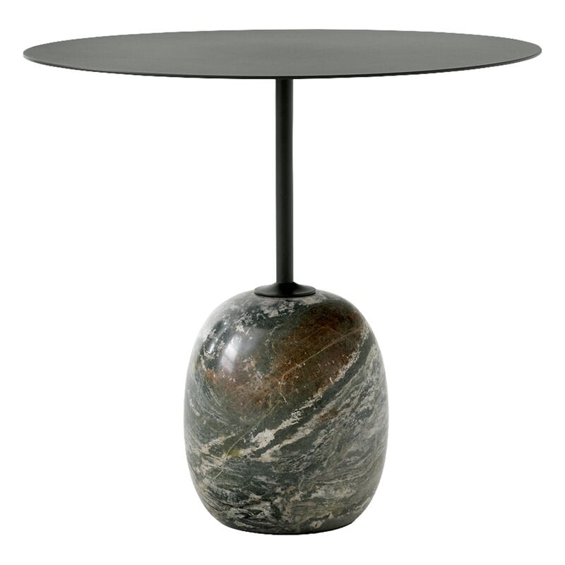 Lato LN9 coffee table by &Tradition #deep green - Verde Alpi marble #