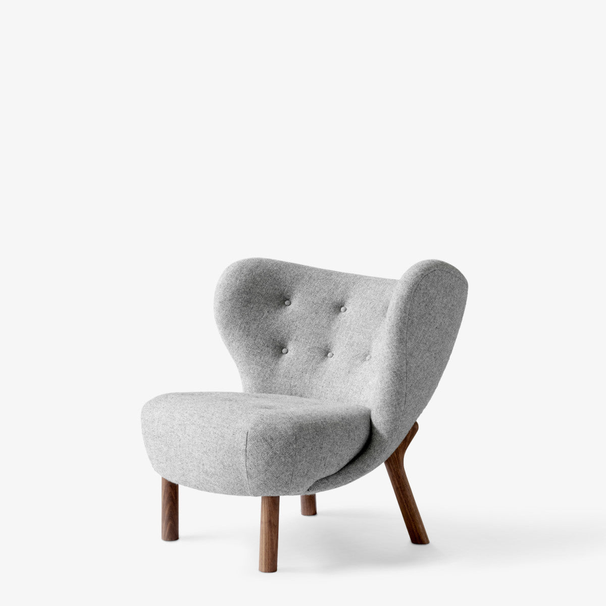 Little Petra Lounge Chair Vb1 by &Tradition #Oiled Walnut/Hallingdal 130