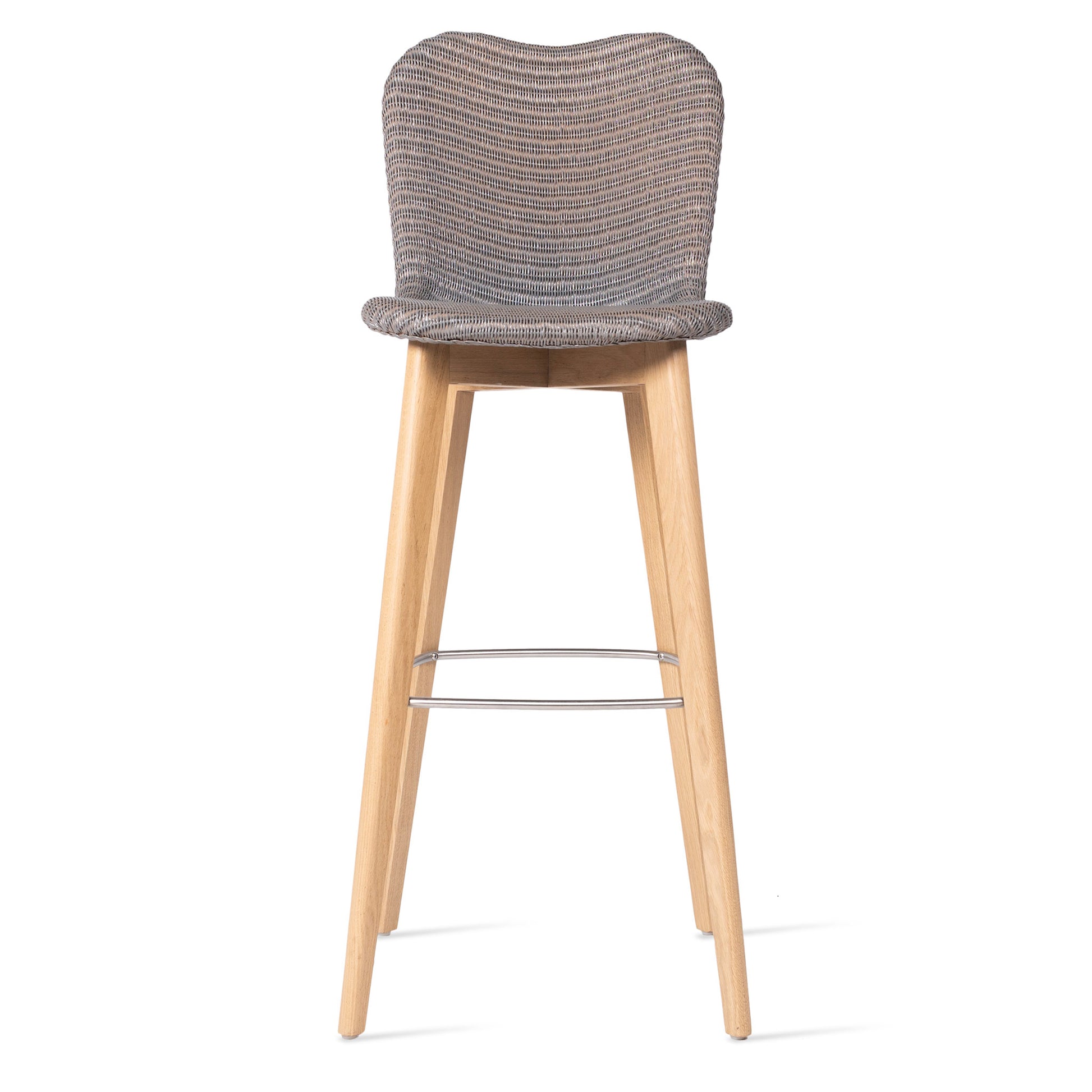 High Lloyd Loom Bar Stool With Back Lily by Vincent Sheppard