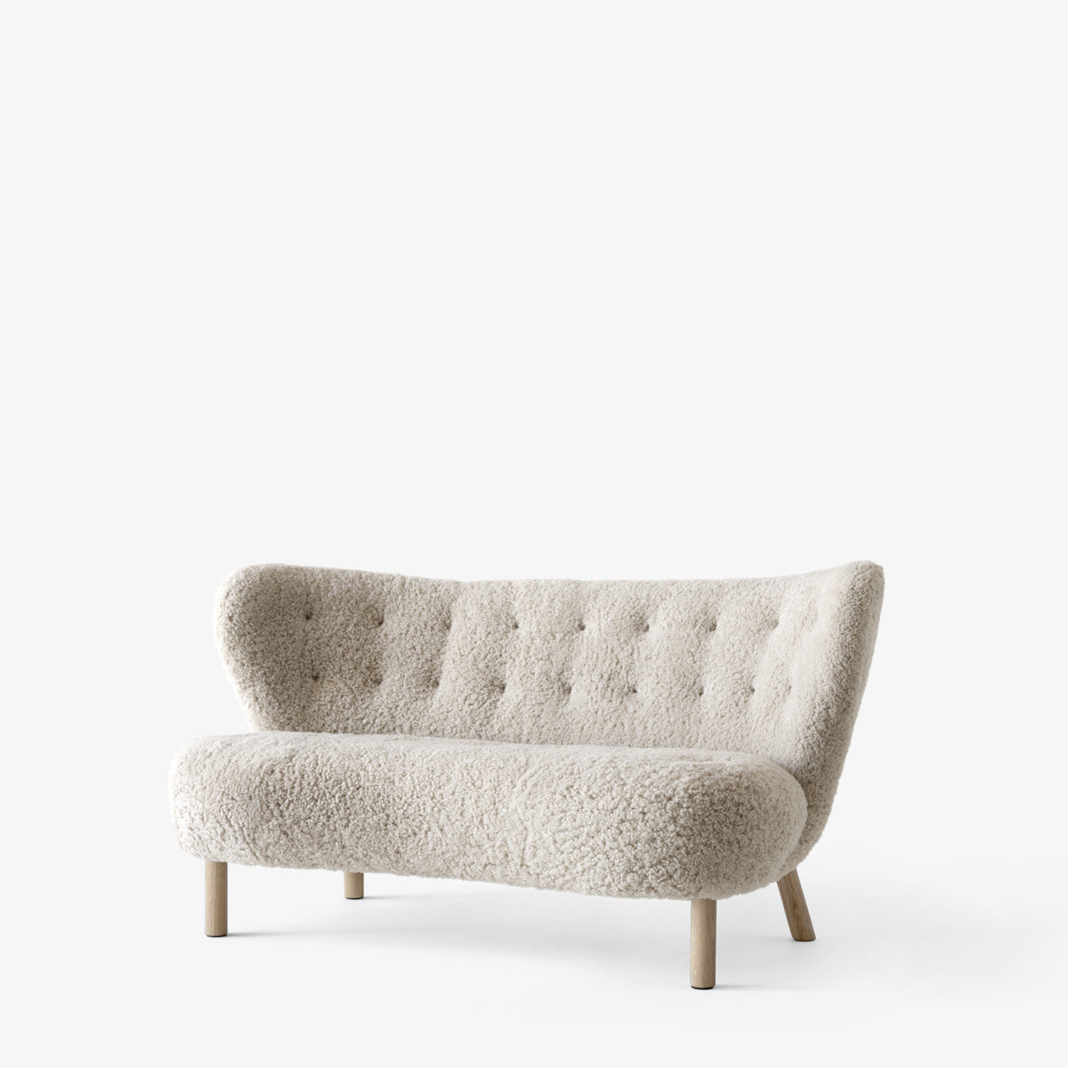 Little Petra Sofa Vb2 by &Tradition #Oiled Oak/Sheepskin Moonlight