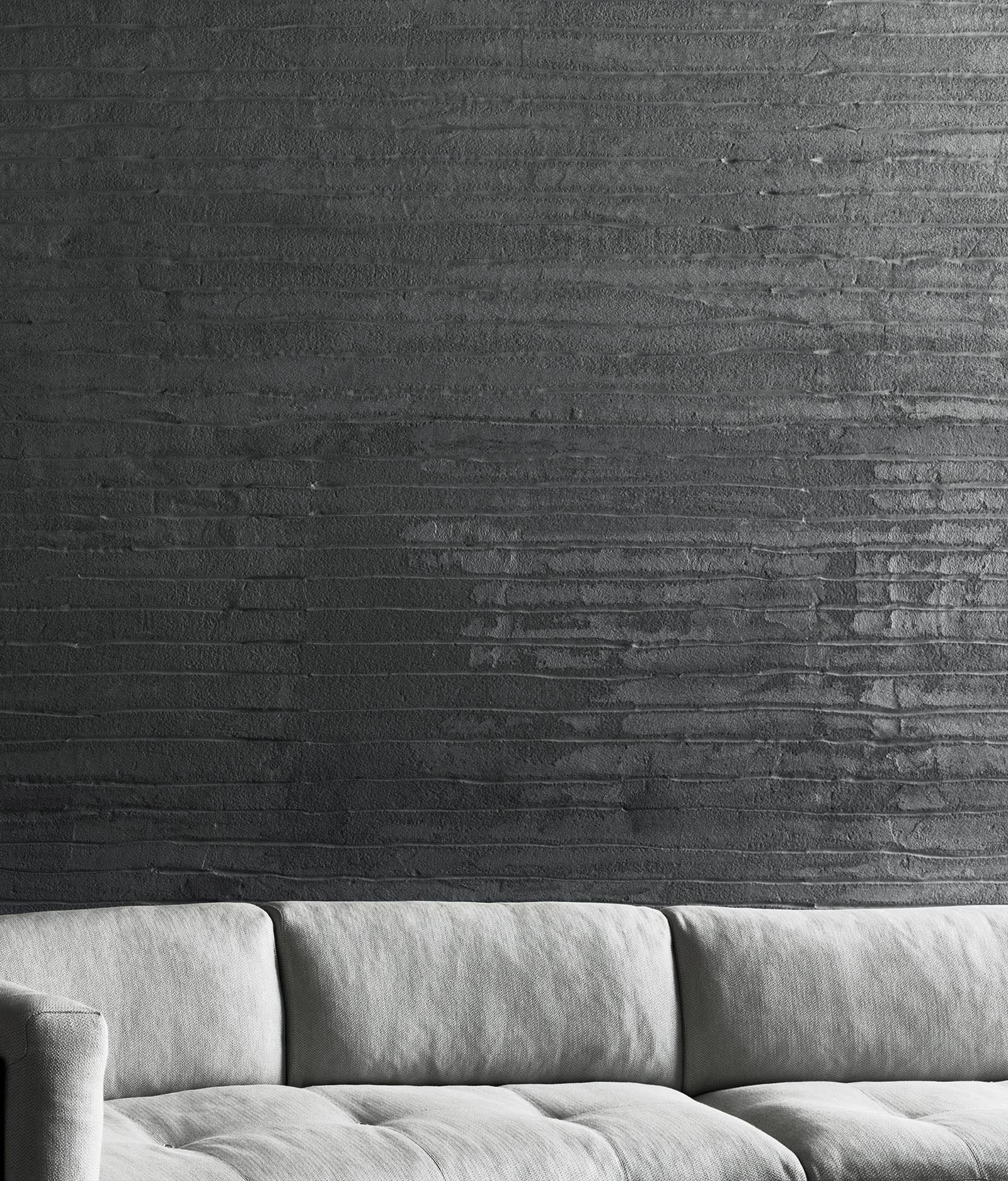 ROD BEAN - Curved fabric sofa with removable cover