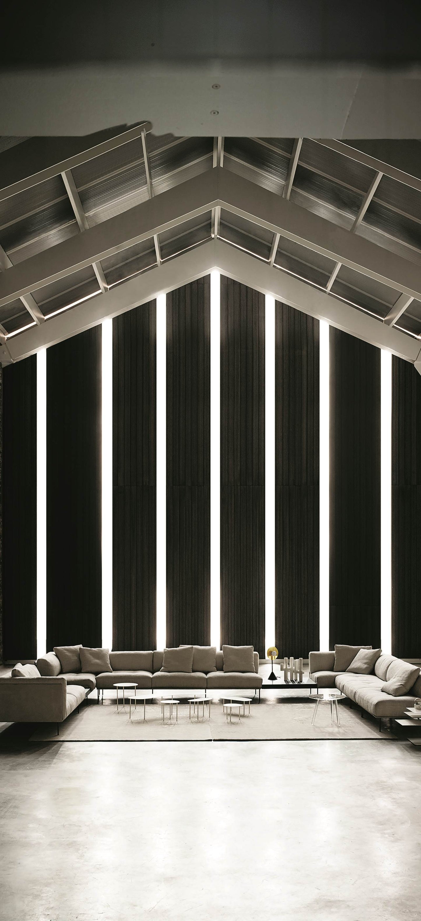 ROD SYSTEM - Sectional fabric sofa