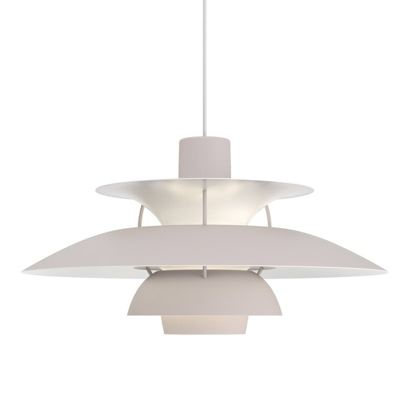 PH 5 Monochrome pendant by Louis Poulsen #oyster grey #