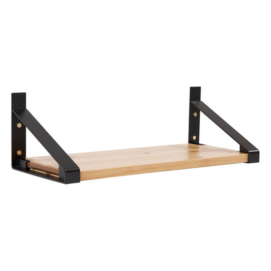 Classic shelf with bracket by Lundia #40 x 30 cm, black - brown #