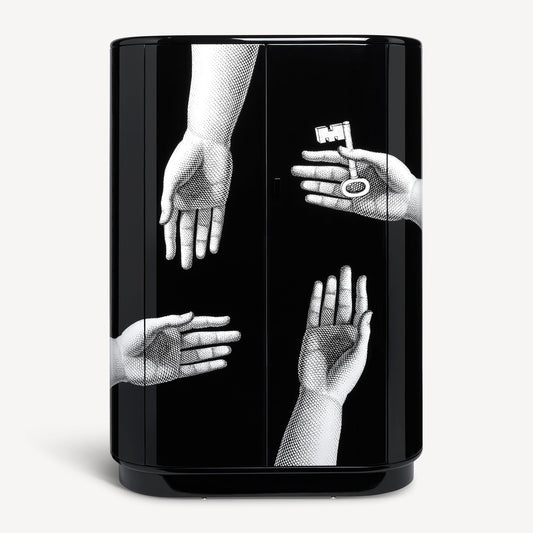 Curved Cabinet Mani con Chiave e Serratura