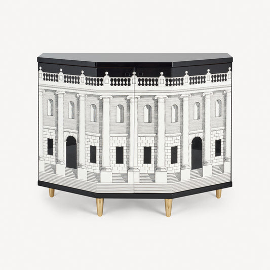 Small cabinet polyhedric Casa con Colonne