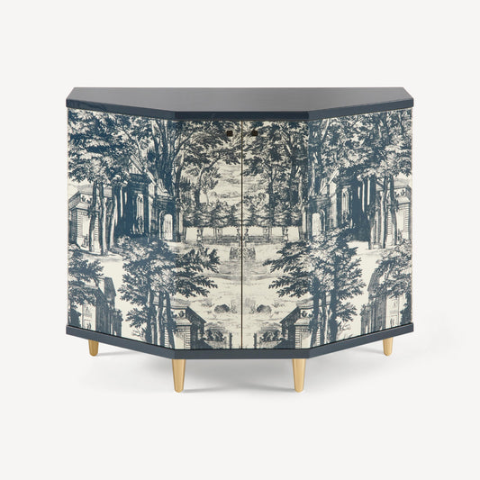 Small cabinet polyhedric Giardino Settecentesco