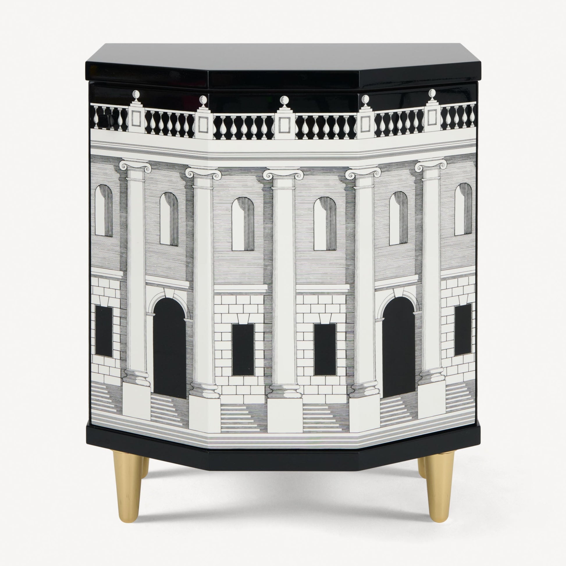 Polyhedric bedside table Casa con Colonne