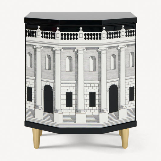 Polyhedric bedside table Casa con Colonne