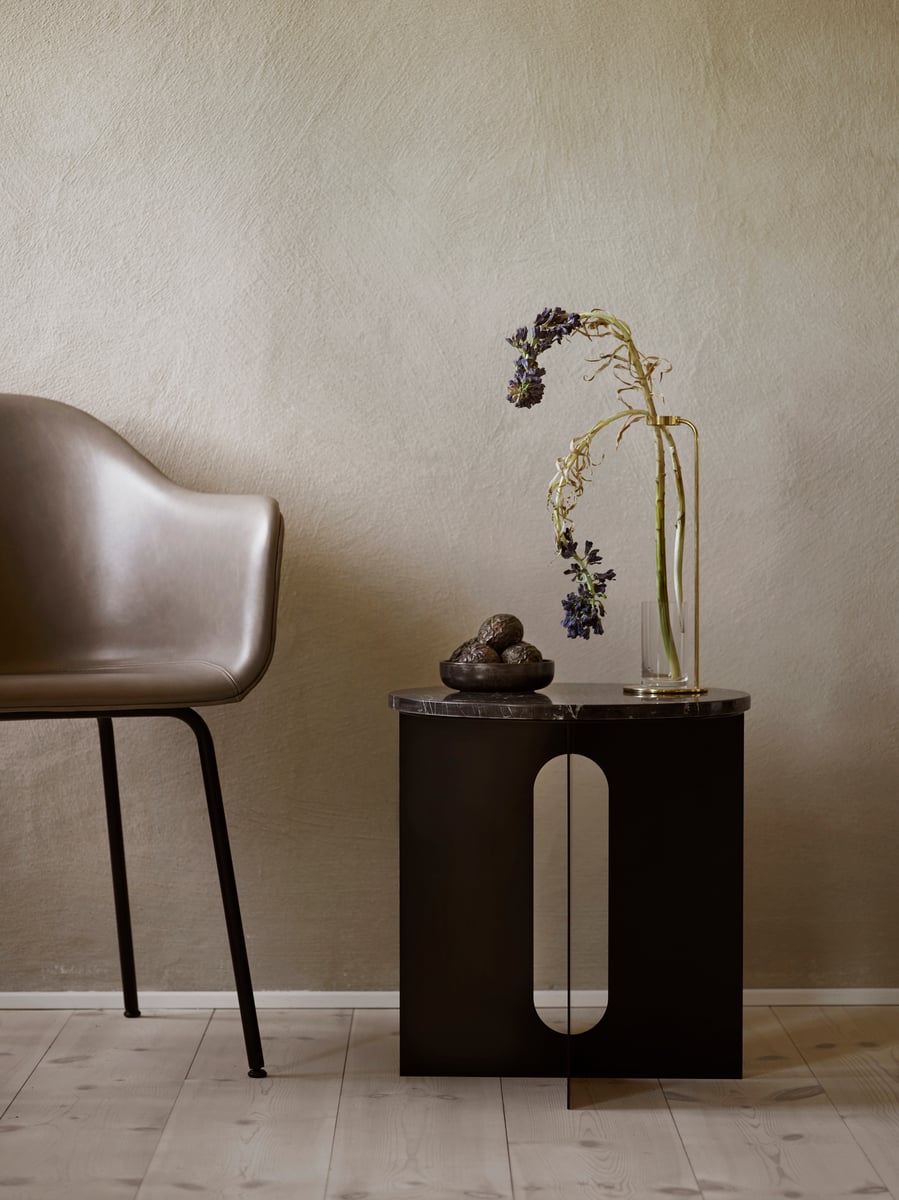 Marble top for Androgyne table, black