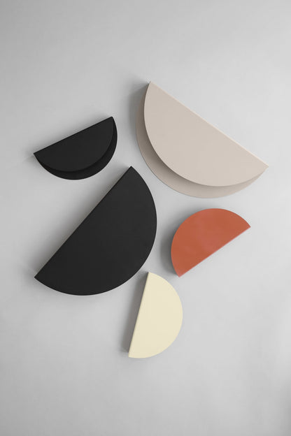 Half Moon shelf, small, black