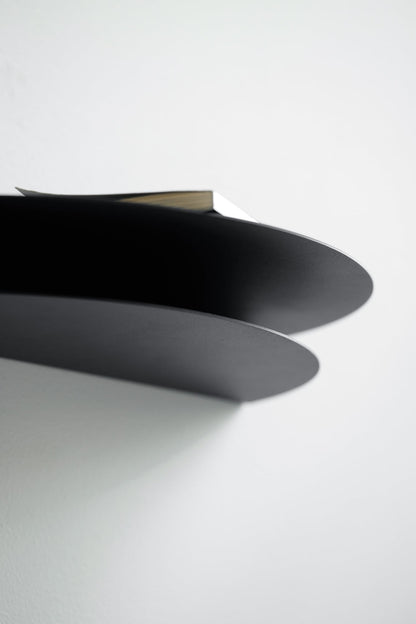 Half Moon shelf, small, black