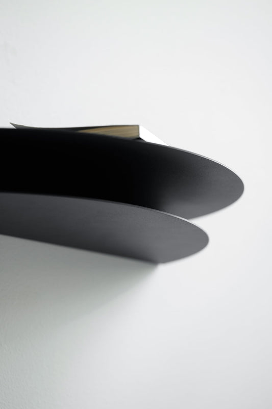 Half Moon shelf, small, black