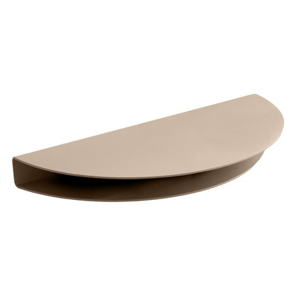 Half Moon shelf, large, warm grey