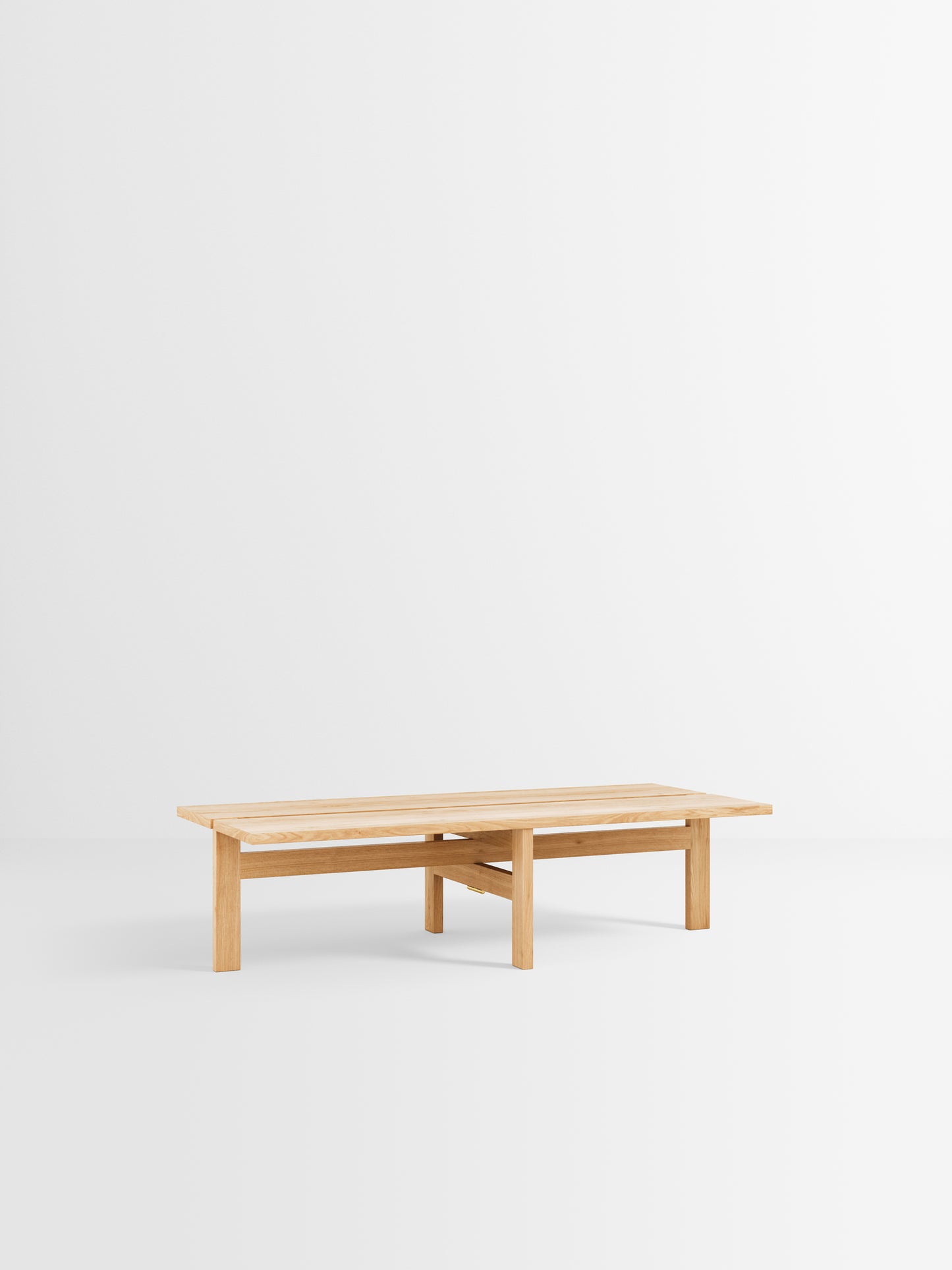Rectangular coffee table, 115 cm, oak