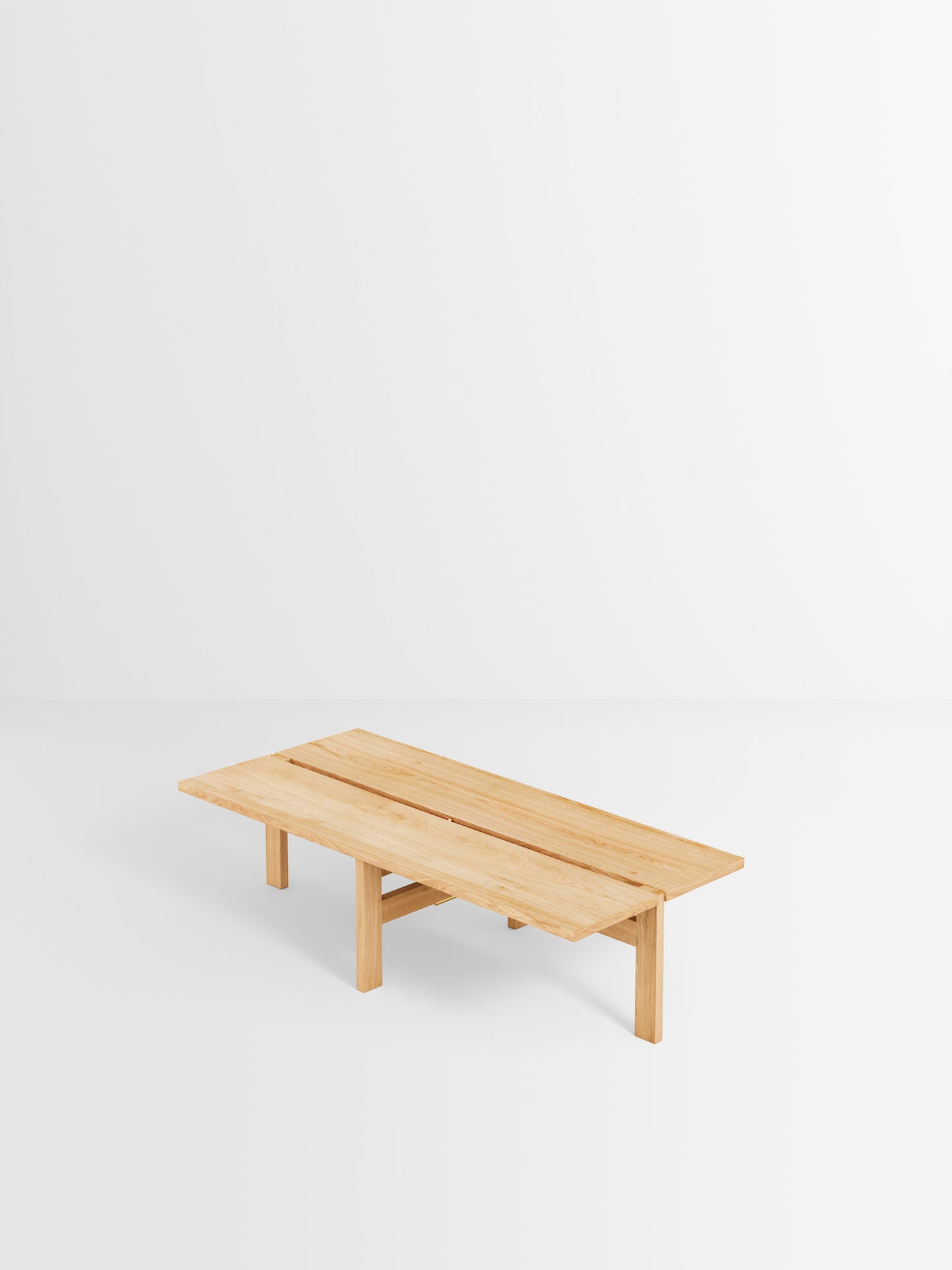 Rectangular coffee table, 115 cm, oak