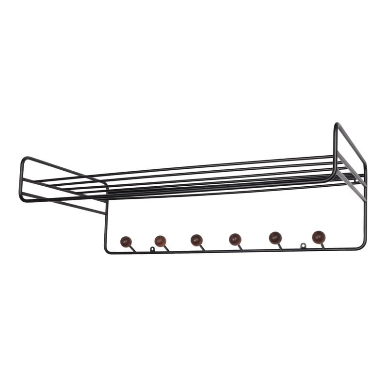 Bill hat rack by Maze #black - walnut stained ash #